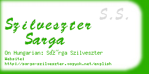 szilveszter sarga business card